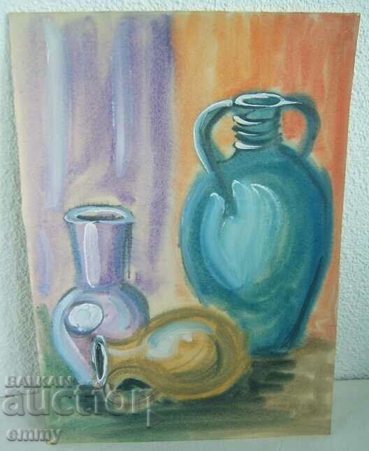 Still life watercolor, unsigned