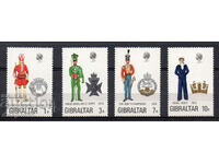 1972. Гибралтар. Колекция "Военни униформи".