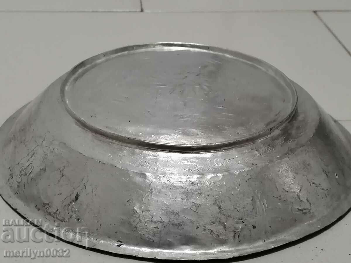 Доставка на Стар меден сахан, бакър, паница, чиния, тас