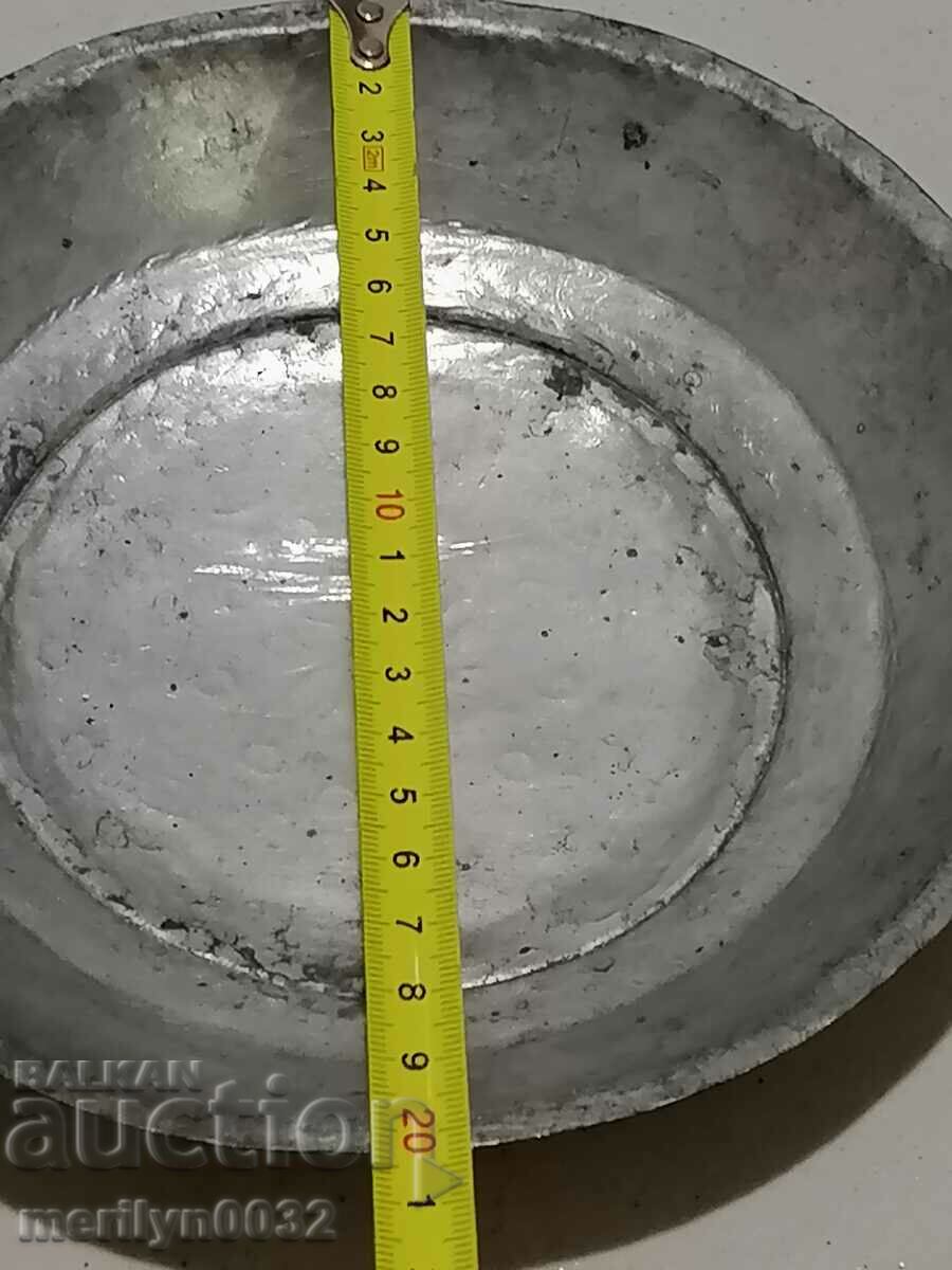 Стар меден сахан, бакър, паница, чиния, тас - 6