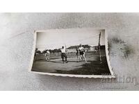 Photo Sofia Voynitsi from TP U-shte on a volleyball court 1942