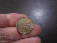 1984 год 1 цент Канада