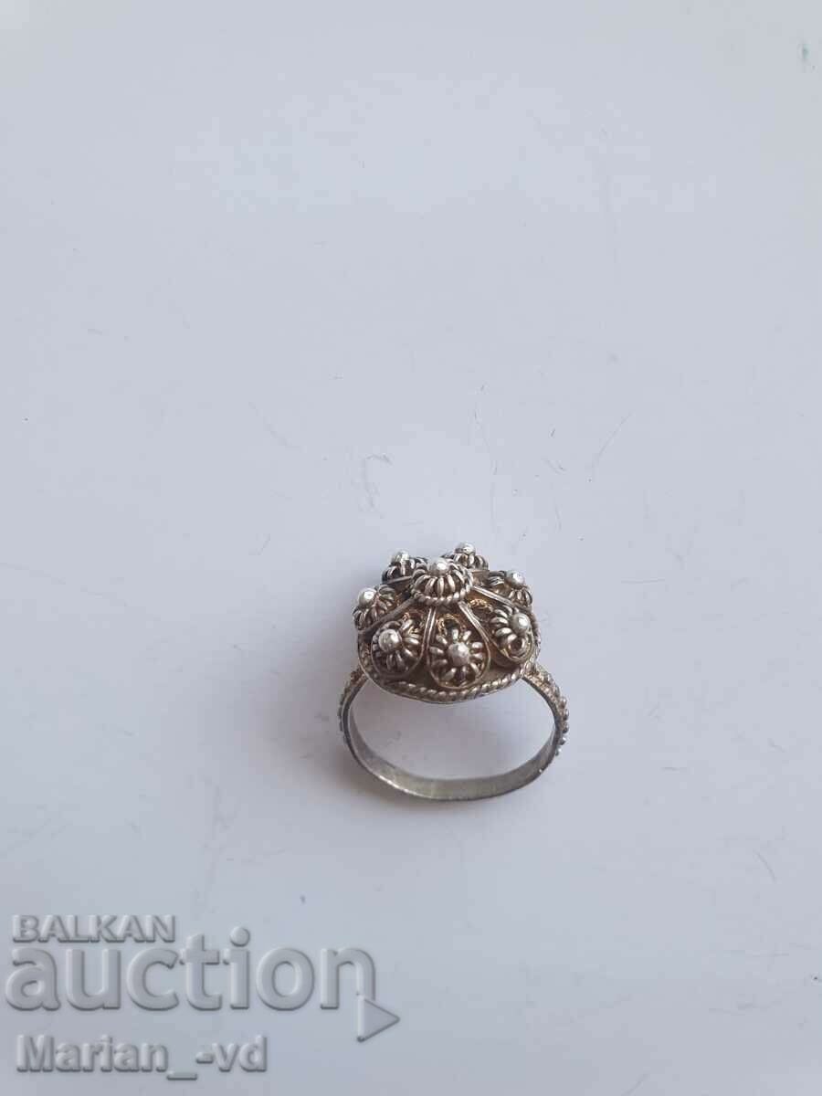 Silver ring filigree Handmade