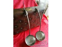 Old Thai Ceremonial Silver Plated Utensils, Ladle
