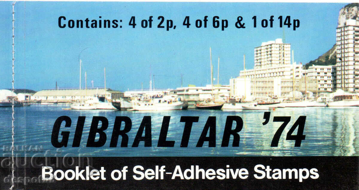 1974. Gibraltar. 100 de ani de Uniune Poștală Universală. Carnet