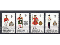 1975. Gibraltar. "Military Uniforms" Collection.