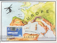 1978. Gibraltar. Gibraltar from space. Block.