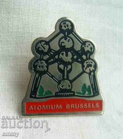 Badge - Atomium monument, Brussels, Belgium