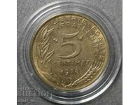 Franta 5 centimes 1978