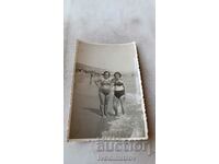 Photo Golden Sands Two Women on the Beach 1963