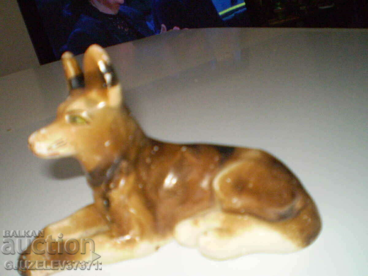 Delivery of Old Ceramic Figurine Figure of a Dog
