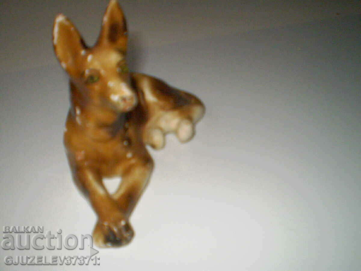 Old Ceramic Figurine Figure of a Dog - 6