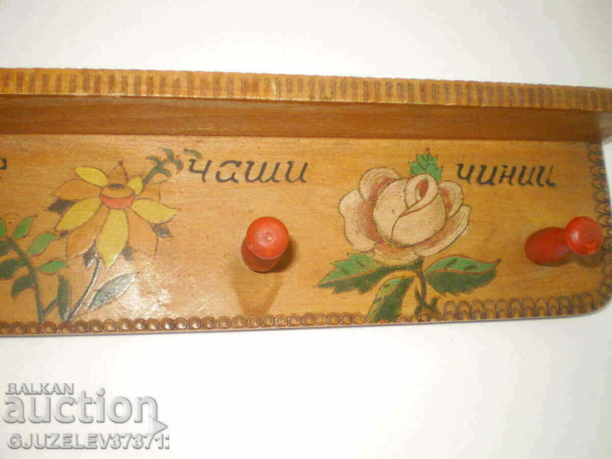 handmade hand painted wooden wall hanger - 5 handmade hand painted wooden wall hanger - 5