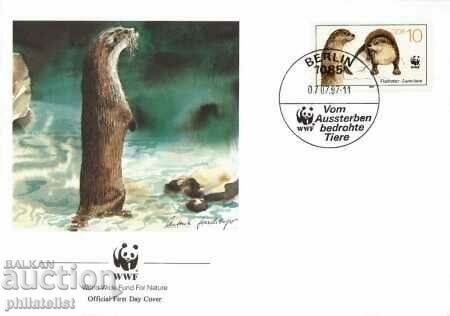 Delivery of German Democratic Republic 1987 - 4 pcs. - FDC - WWF Delivery of German Democratic Republic 1987 - 4 pcs. - FDC - WWF