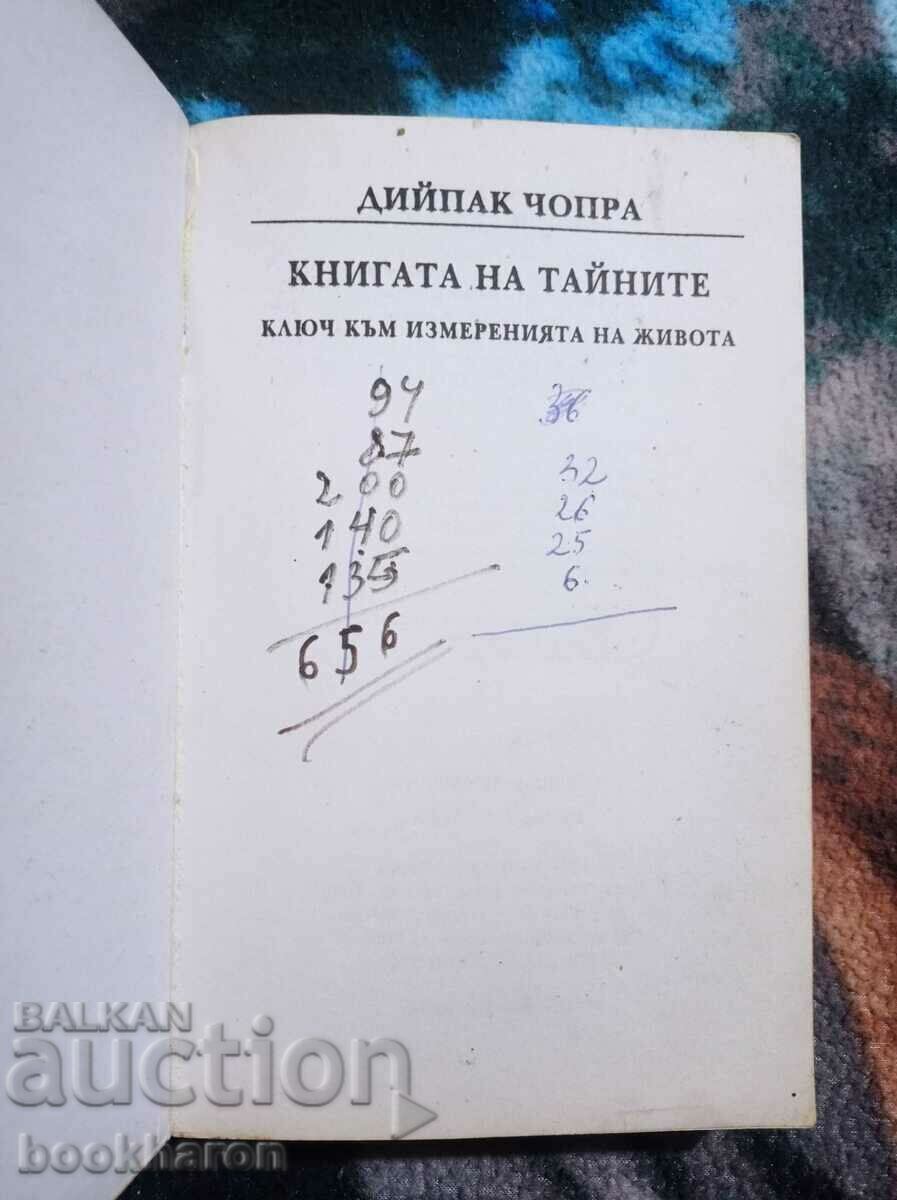 Deepak Chopra: The Book of Secrets with price 8.00 BGN | € 4.09 Deepak Chopra: The Book of Secrets with price 8.00 BGN | € 4.09