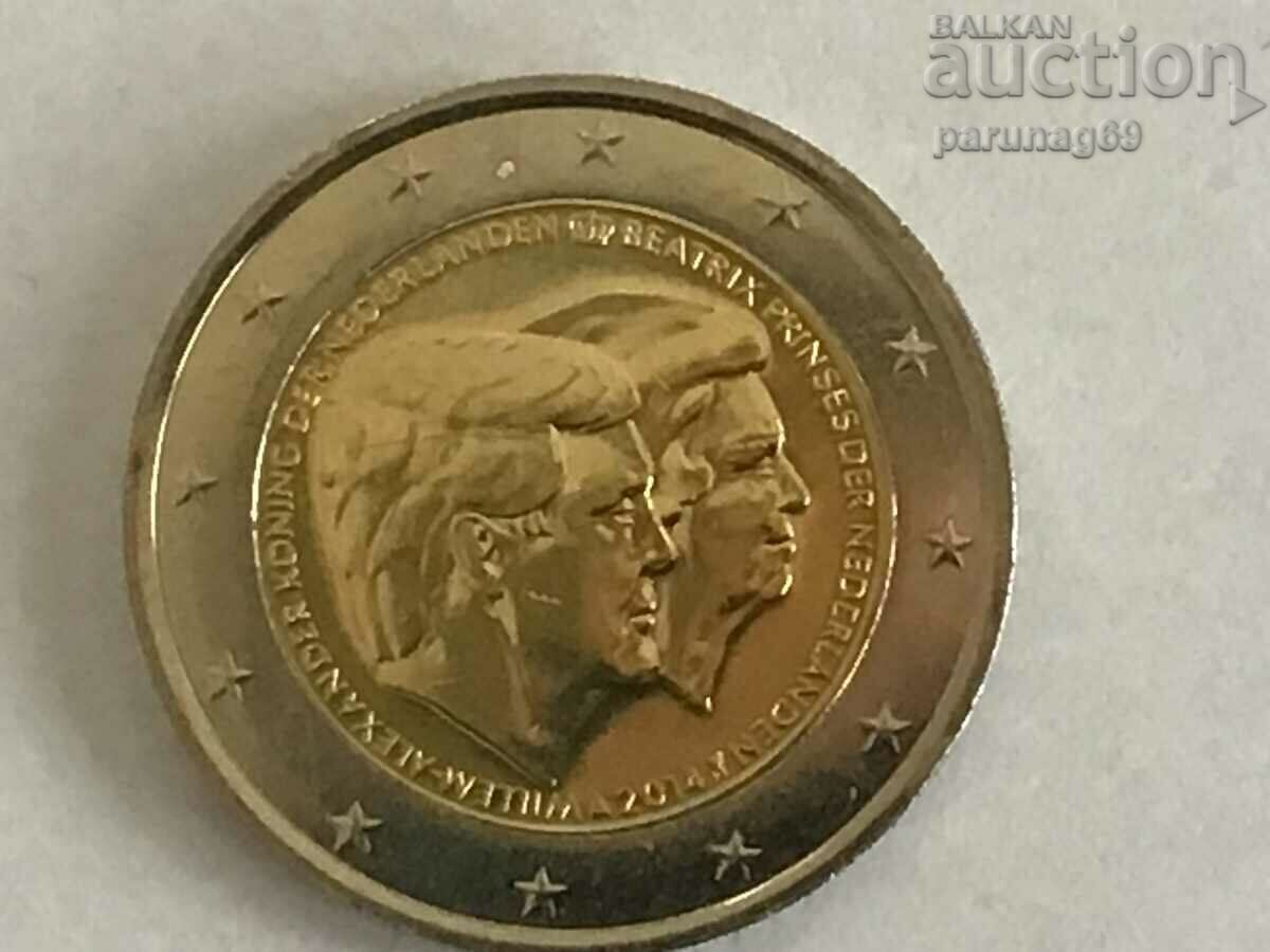 Нидерландия 2 евро 2014 коронация на крал Вилхем-Александър