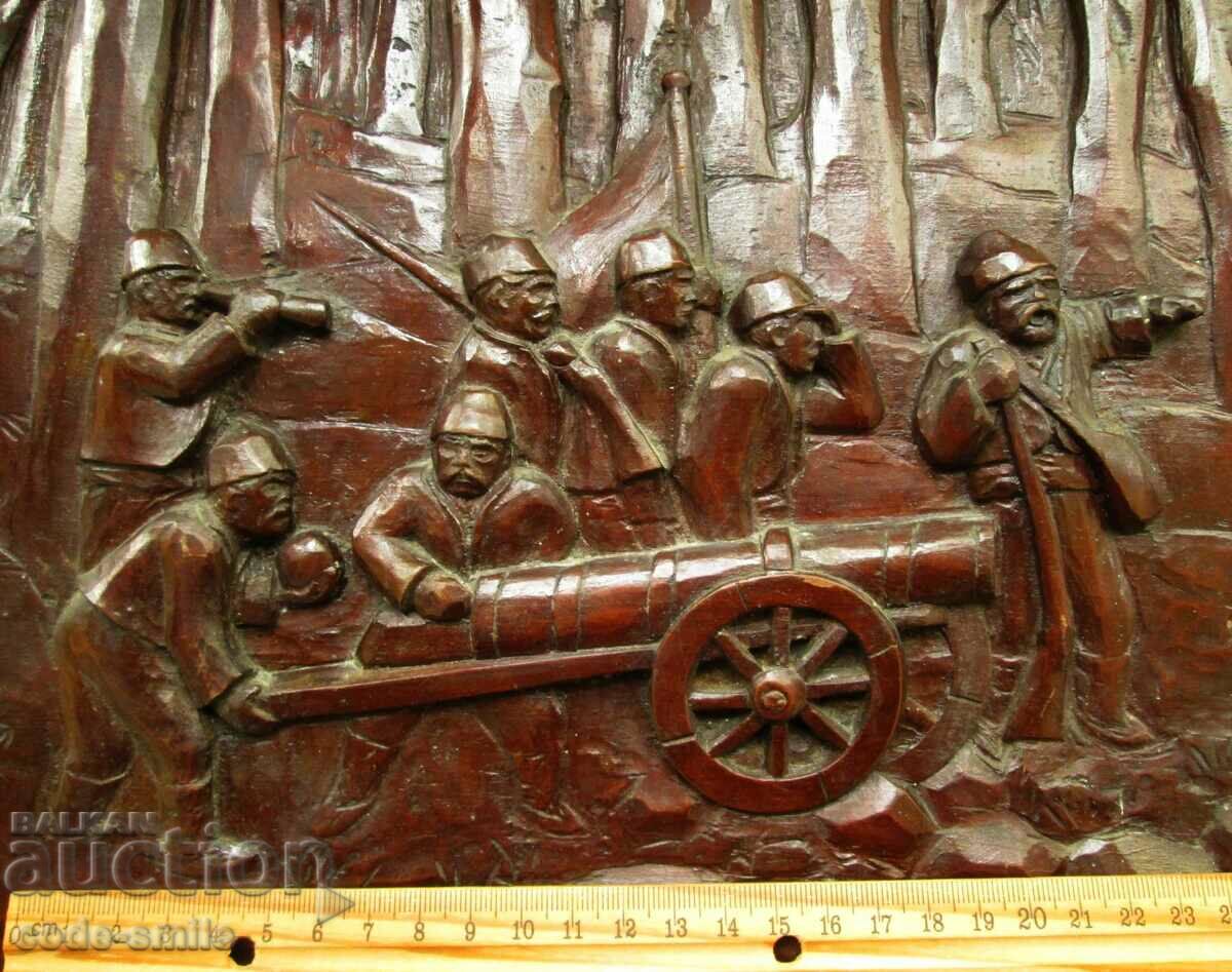 Unique old master pictorial wood carving panel - 5 Unique old master pictorial wood carving panel - 5