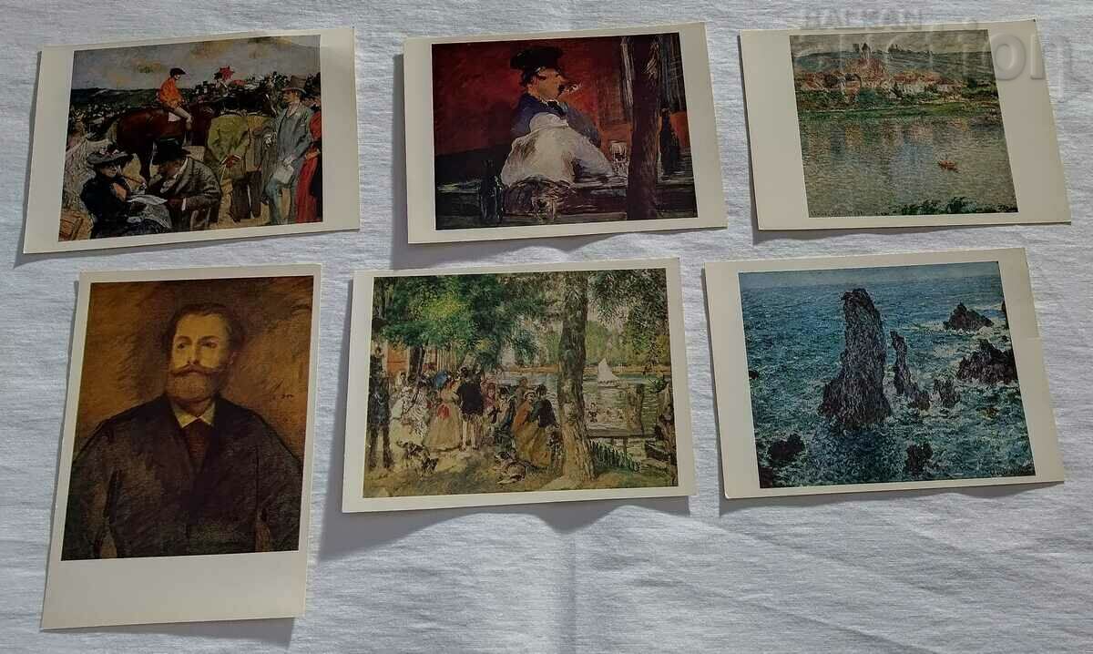 FRENCH IMPRESSIONISTS IN RUSSIAN MUSEUMS ALBUM 1982 - 6 FRENCH IMPRESSIONISTS IN RUSSIAN MUSEUMS ALBUM 1982 - 6