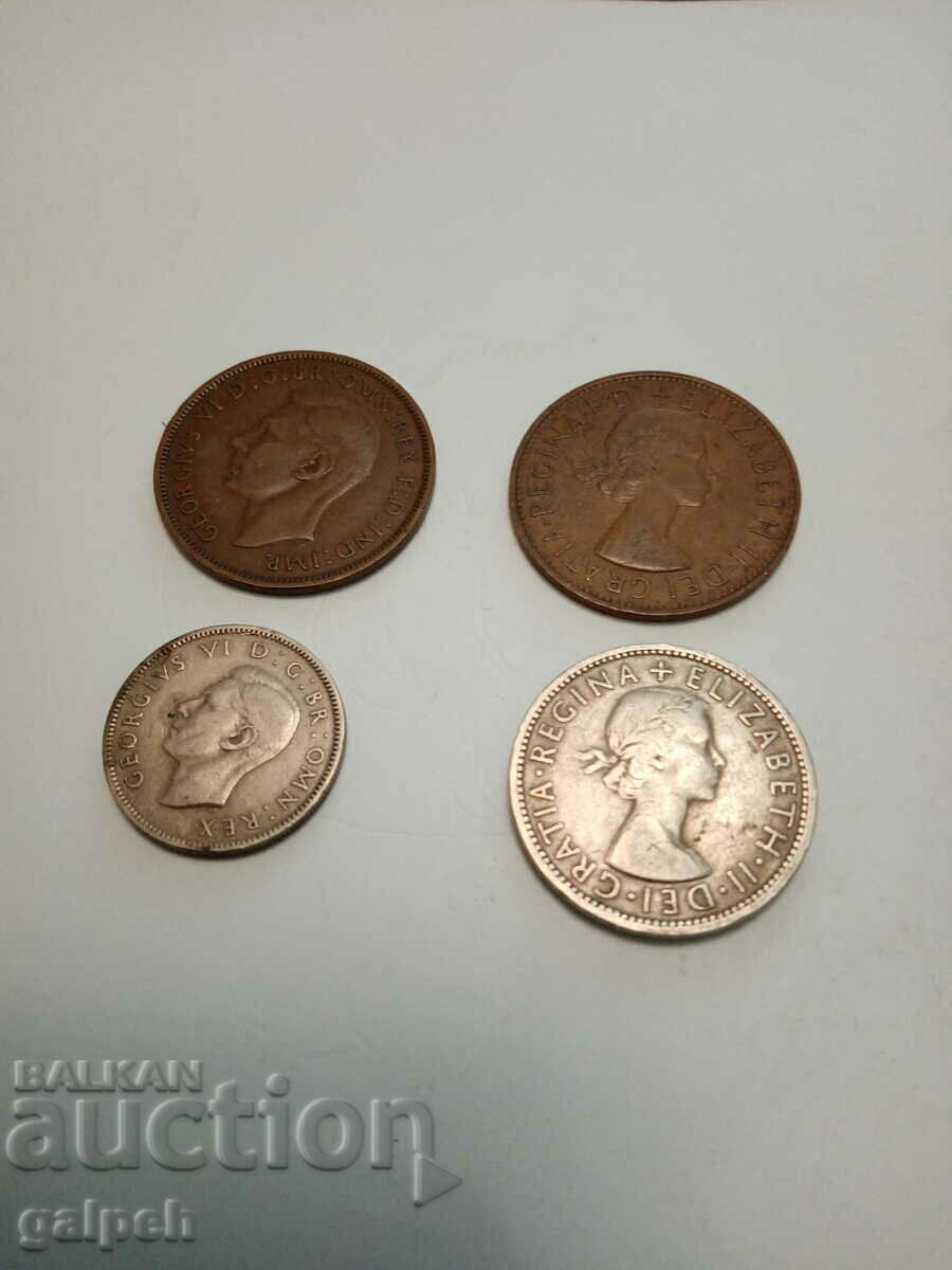 Delivery of COINS - GREAT BRITAIN - 4 pcs. Delivery of COINS - GREAT BRITAIN - 4 pcs.