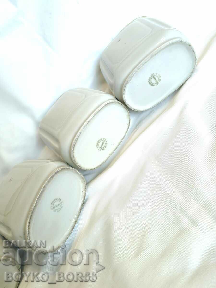 Porcelain Kitchen Set Jars Razvitie Kaleitsa 1960s - 5 Porcelain Kitchen Set Jars Razvitie Kaleitsa 1960s - 5