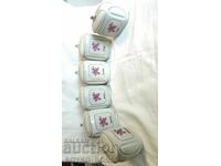 Set de bucătărie din porțelan Borcane Dezvoltarea Kalejca Anii 1960