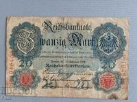 Райх банкнота - Германия -  20 марки | 1910г.