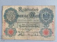 Reich proiect de lege - Germania - 20 Marks | 1910.