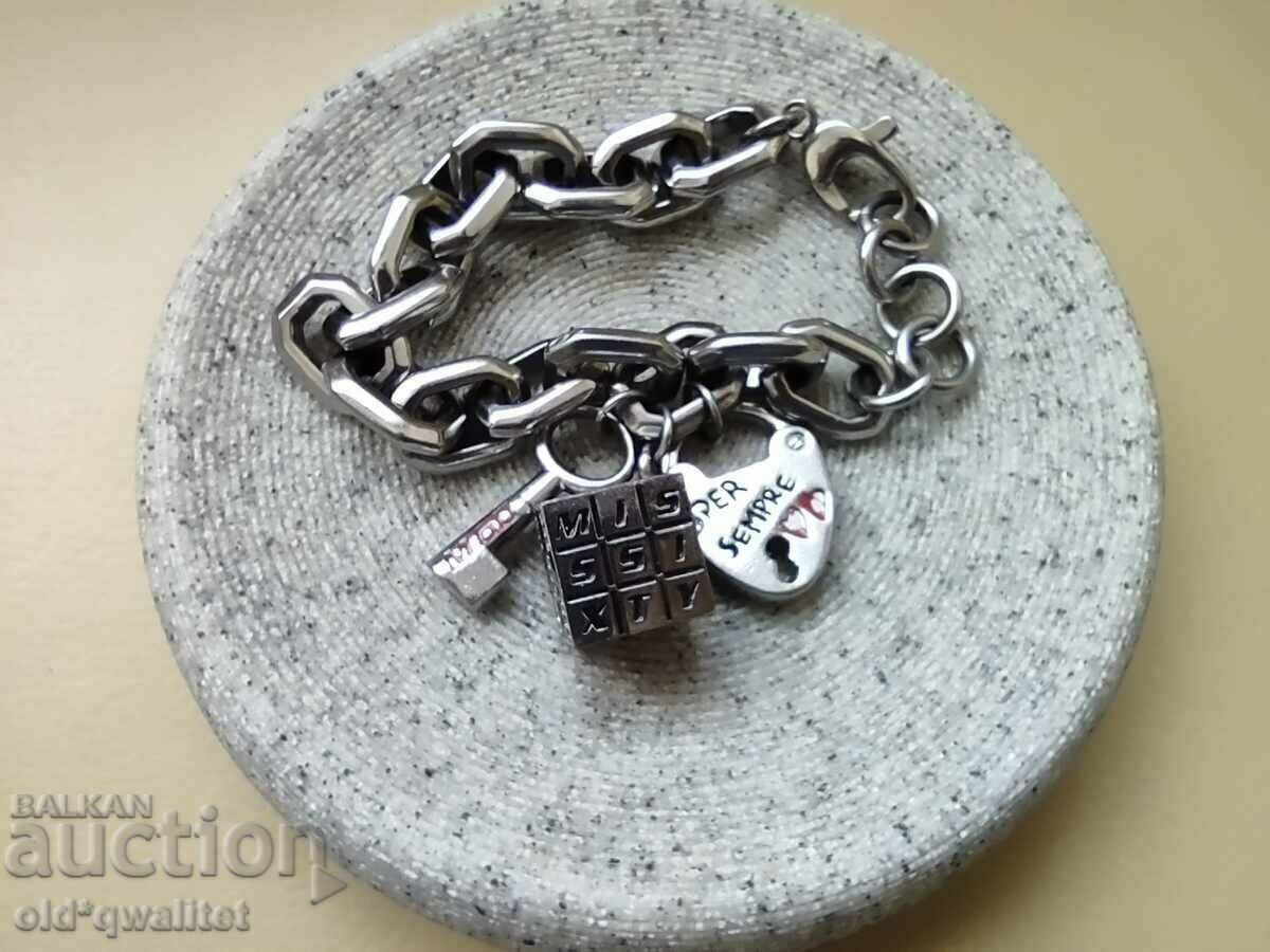 Auction Miss Sixty bracelet - original, steel, massive spectacular Auction Miss Sixty bracelet - original, steel, massive spectacular