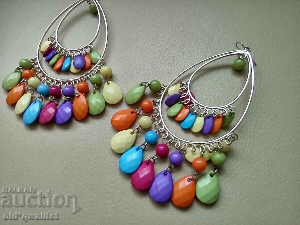 Earrings - the freshness of the 70s, summer, sun and good mood with price 50.00 BGN | € 25.56