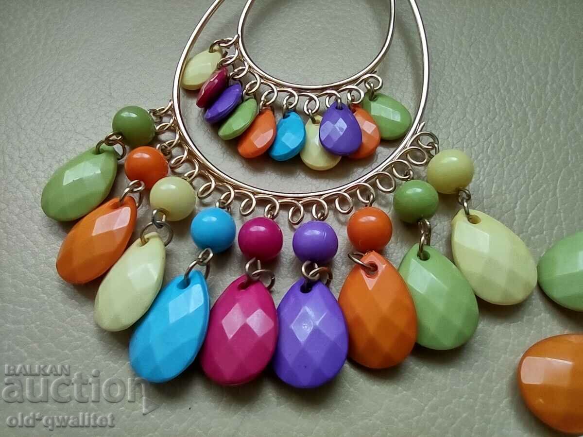 Auction  Earrings - the freshness of the 70s, summer, sun and good mood