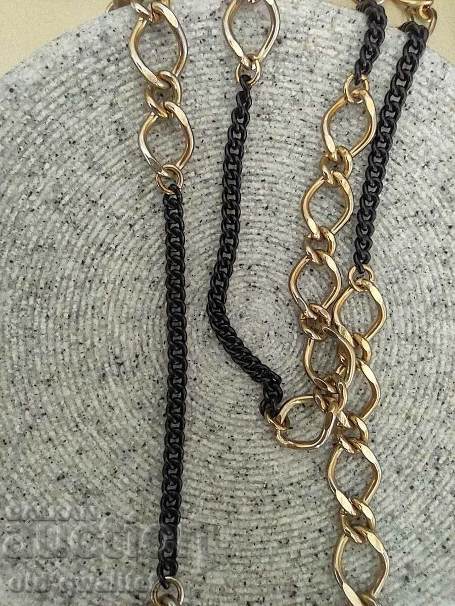 Nice long necklace, very showy, approx. 60 cm - 5 Nice long necklace, very showy, approx. 60 cm - 5