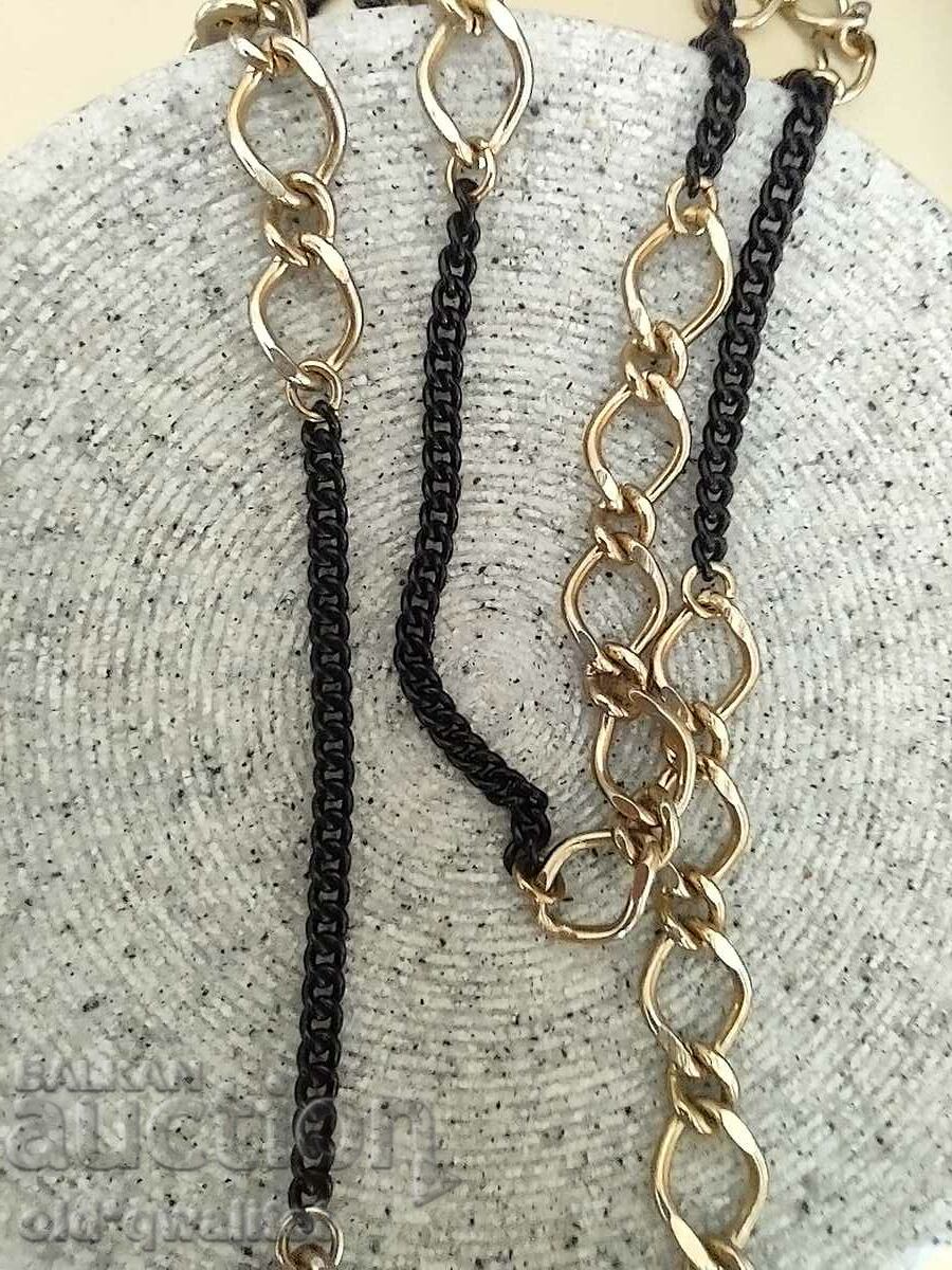 Nice long necklace, very showy, approx. 60 cm - 6 Nice long necklace, very showy, approx. 60 cm - 6