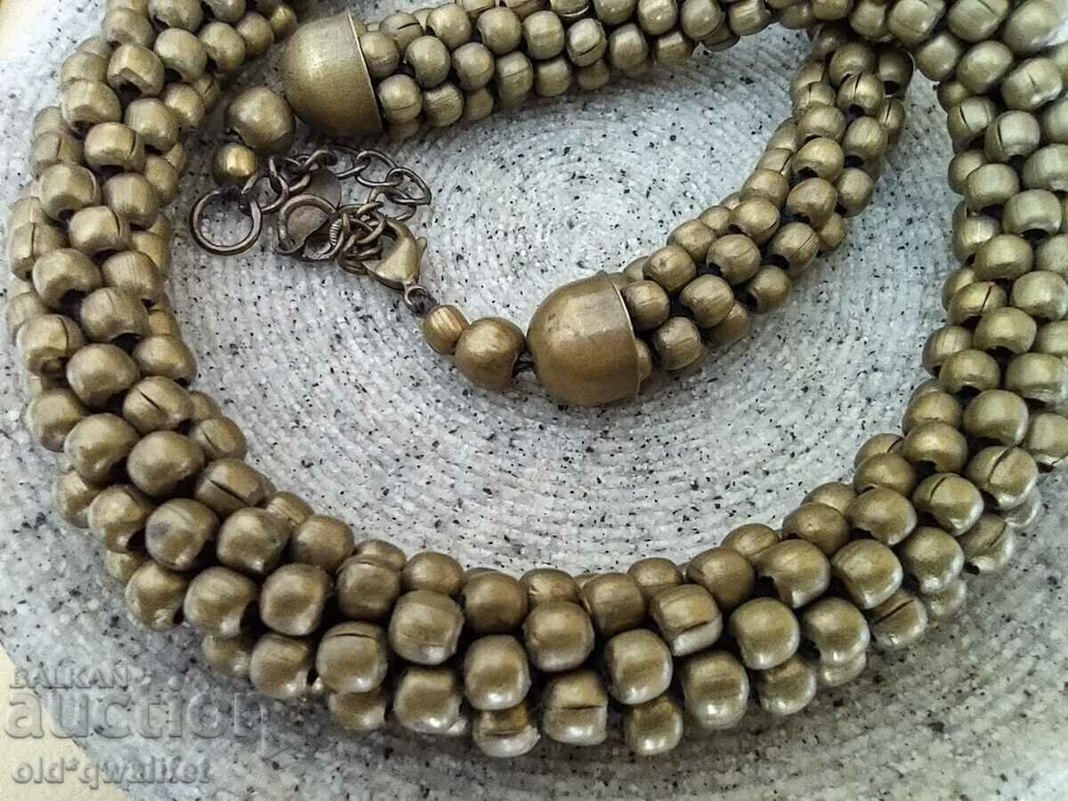 Масивно дизайнерско колие, ръчно изработено, топ ефект - 7 Масивно дизайнерско колие, ръчно изработено, топ ефект - 7