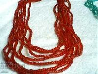 lot jewelry 4 meter necklace of beads like ruby and others