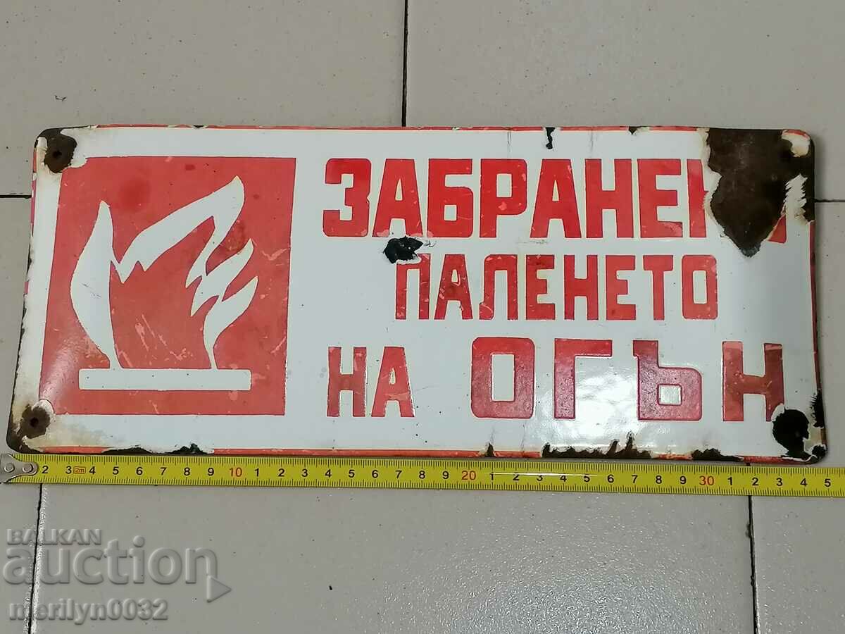 Enamel plate, ORIGINAL 50/30 cm with price 43.00 BGN | € 21.99 Enamel plate, ORIGINAL 50/30 cm with price 43.00 BGN | € 21.99