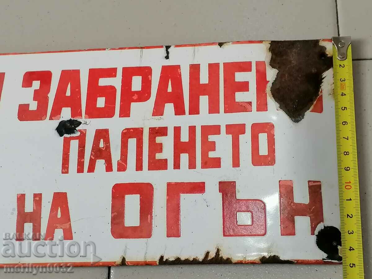 Auction Enamel plate, ORIGINAL 50/30 cm Auction Enamel plate, ORIGINAL 50/30 cm