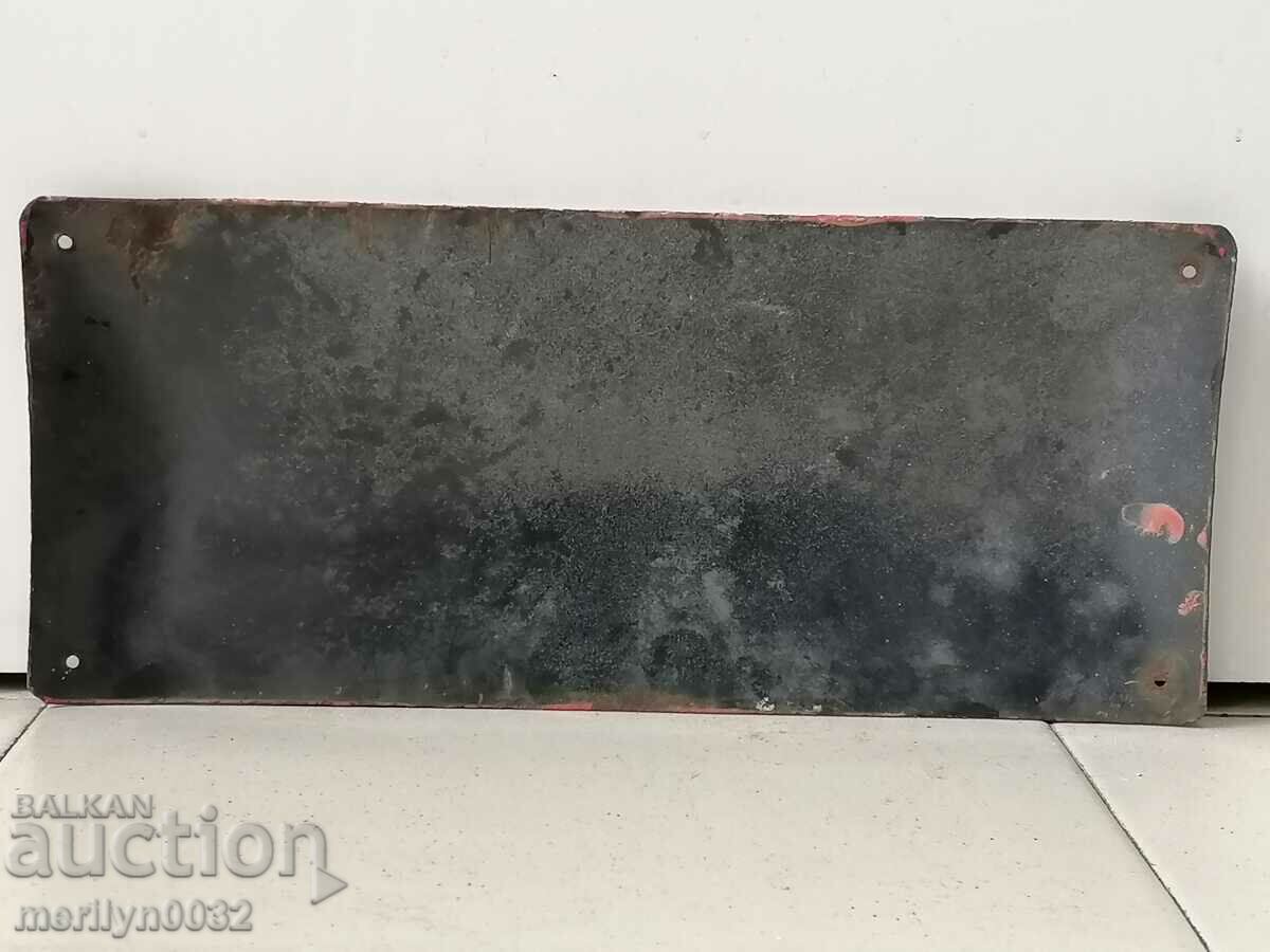 Delivery of Enamel plate, ORIGINAL 50/30 cm Delivery of Enamel plate, ORIGINAL 50/30 cm