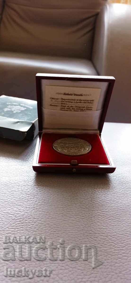 Δημοπρασία Πλακέτα/μετάλλιο Βατικανού - ασημένιο Δημοπρασία Πλακέτα/μετάλλιο Βατικανού - ασημένιο