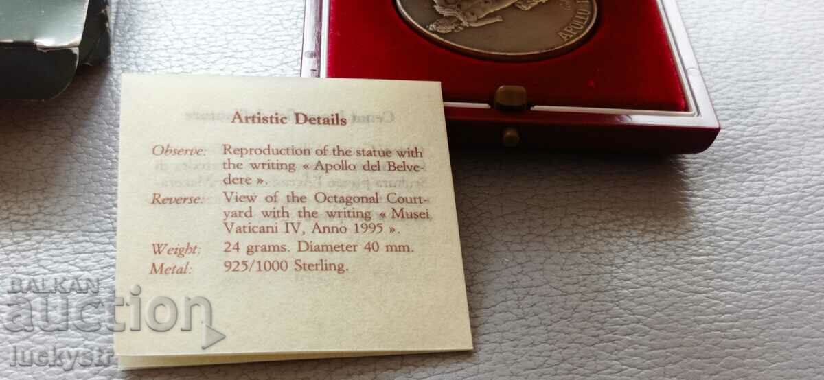 Πλακέτα/μετάλλιο Βατικανού - ασημένιο - 7 Πλακέτα/μετάλλιο Βατικανού - ασημένιο - 7