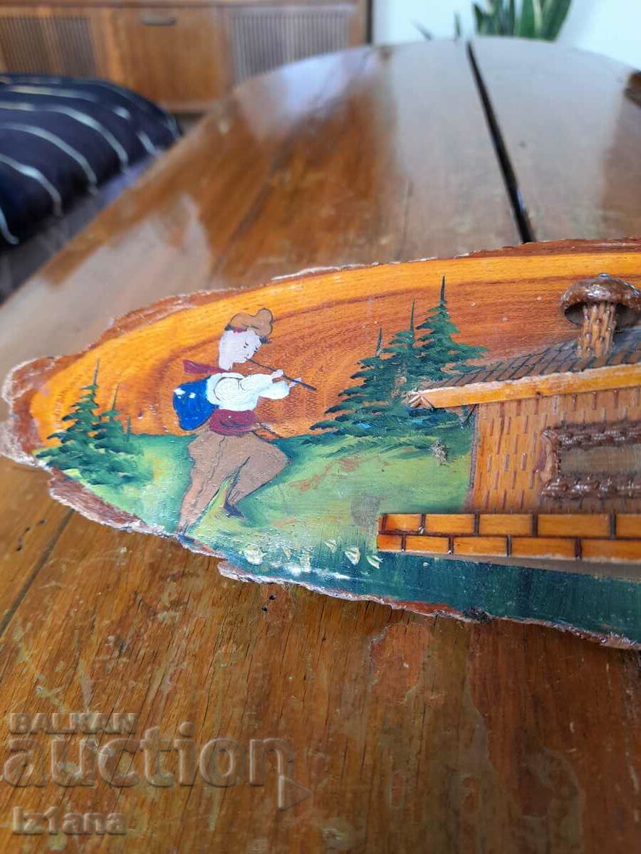 Delivery of Old wooden decoration, souvenir Delivery of Old wooden decoration, souvenir