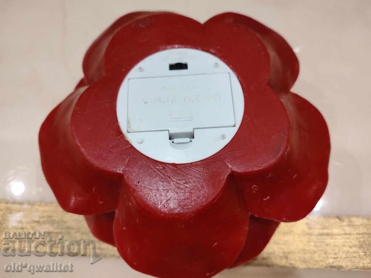 Huge rose, FLOWER decoration, made of paraffin, battery operated, illuminated with price 197.00 BGN | € 100.72 Huge rose, FLOWER decoration, made of paraffin, battery operated, illuminated with price 197.00 BGN | € 100.72