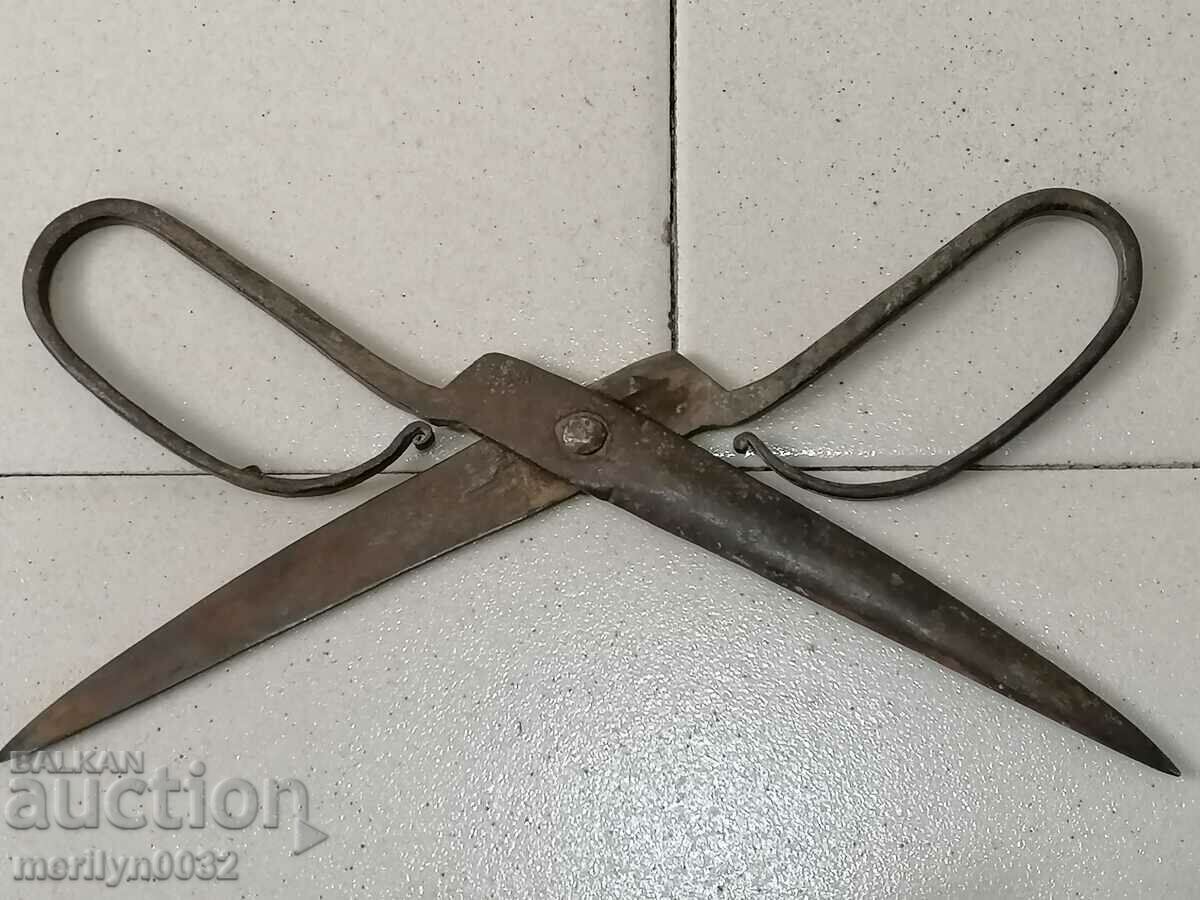 Old forged scissors scissors knife wrought iron - 5 Old forged scissors scissors knife wrought iron - 5