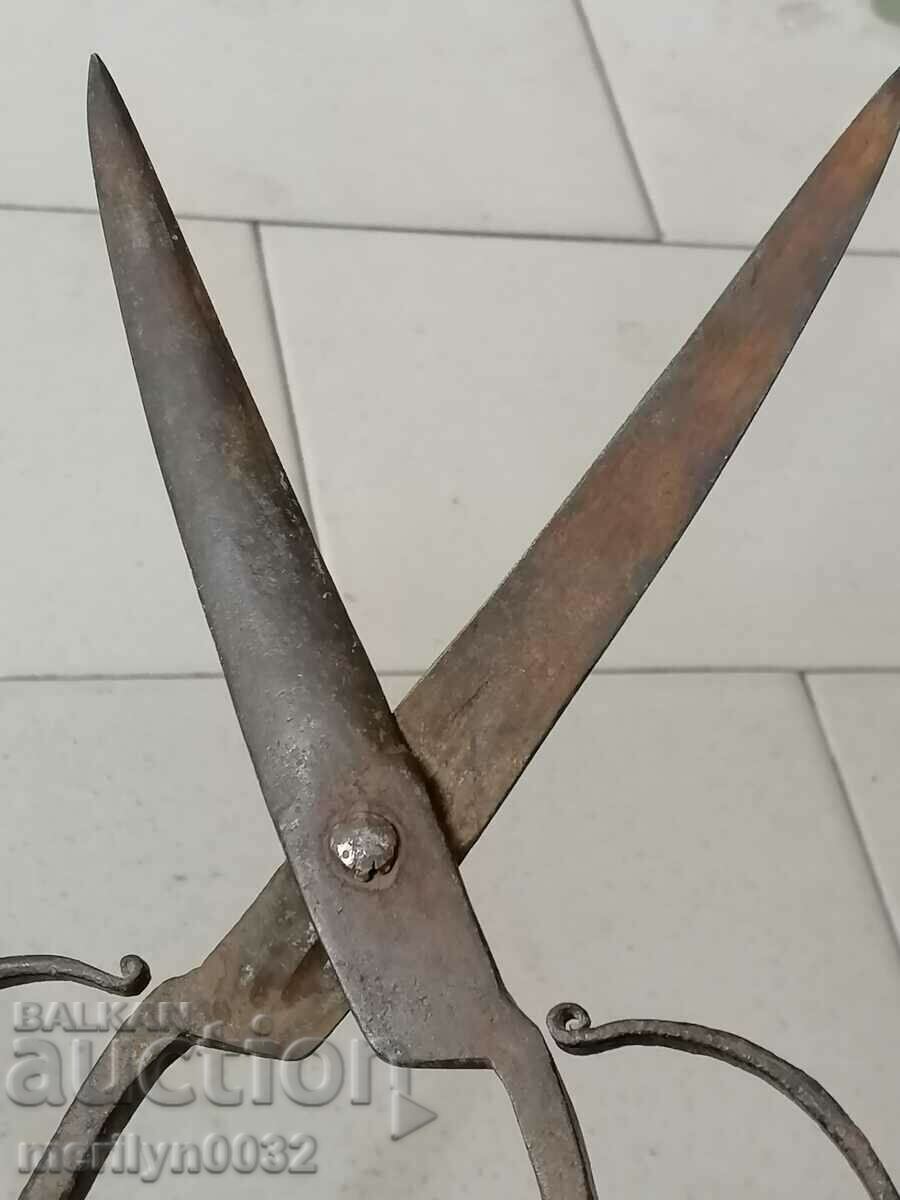 Old forged scissors scissors knife wrought iron - 6 Old forged scissors scissors knife wrought iron - 6