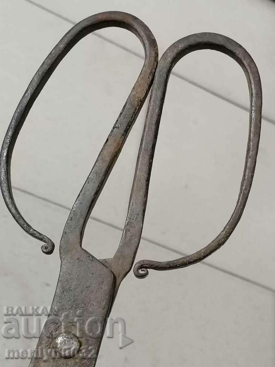 Old forged scissors scissors knife wrought iron - 7 Old forged scissors scissors knife wrought iron - 7