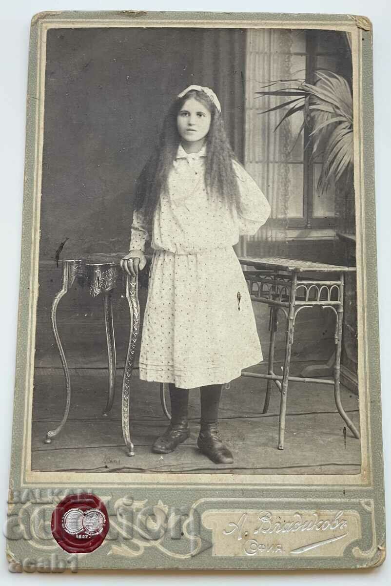 Κορίτσι φωτογραφία χαρτόνι
