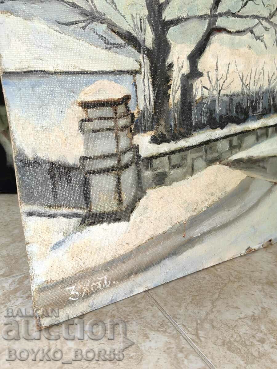 Delivery of Vintage Oil Painting Fazer 46/36 Delivery of Vintage Oil Painting Fazer 46/36