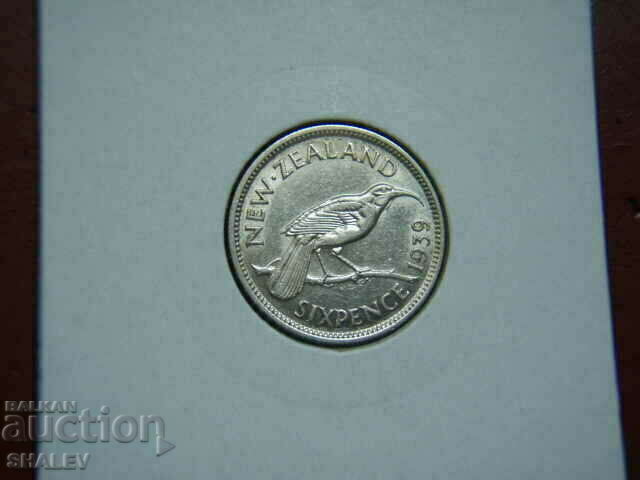 Delivery of 6 Pence 1939 New Zealand (6 pence New Zealand) - AU