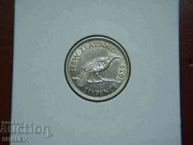 6 Pence 1939 New Zealand (6 пенса Нова Зеландия) - AU