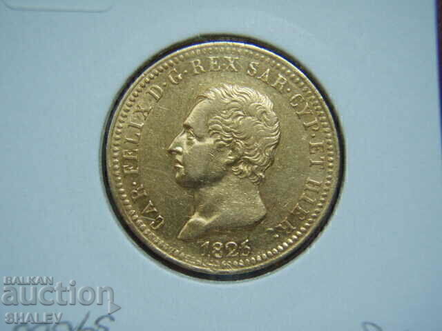 40 lire 1825 Sardinia Italia XF/AU (aur) - 5
