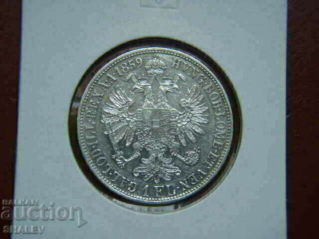 Доставка на 1 Florin 1859 B Austria (1 флорин Австрия) - AU